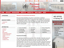 Tablet Screenshot of precisionfixtureinstallation.com